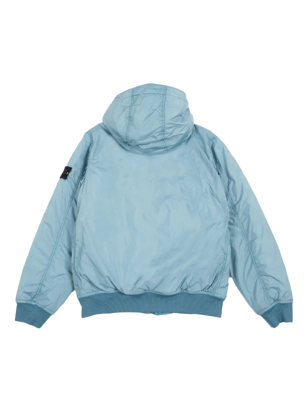 Куртка-бомбер с капюшоном Stone Island Junior, синий — фото 2