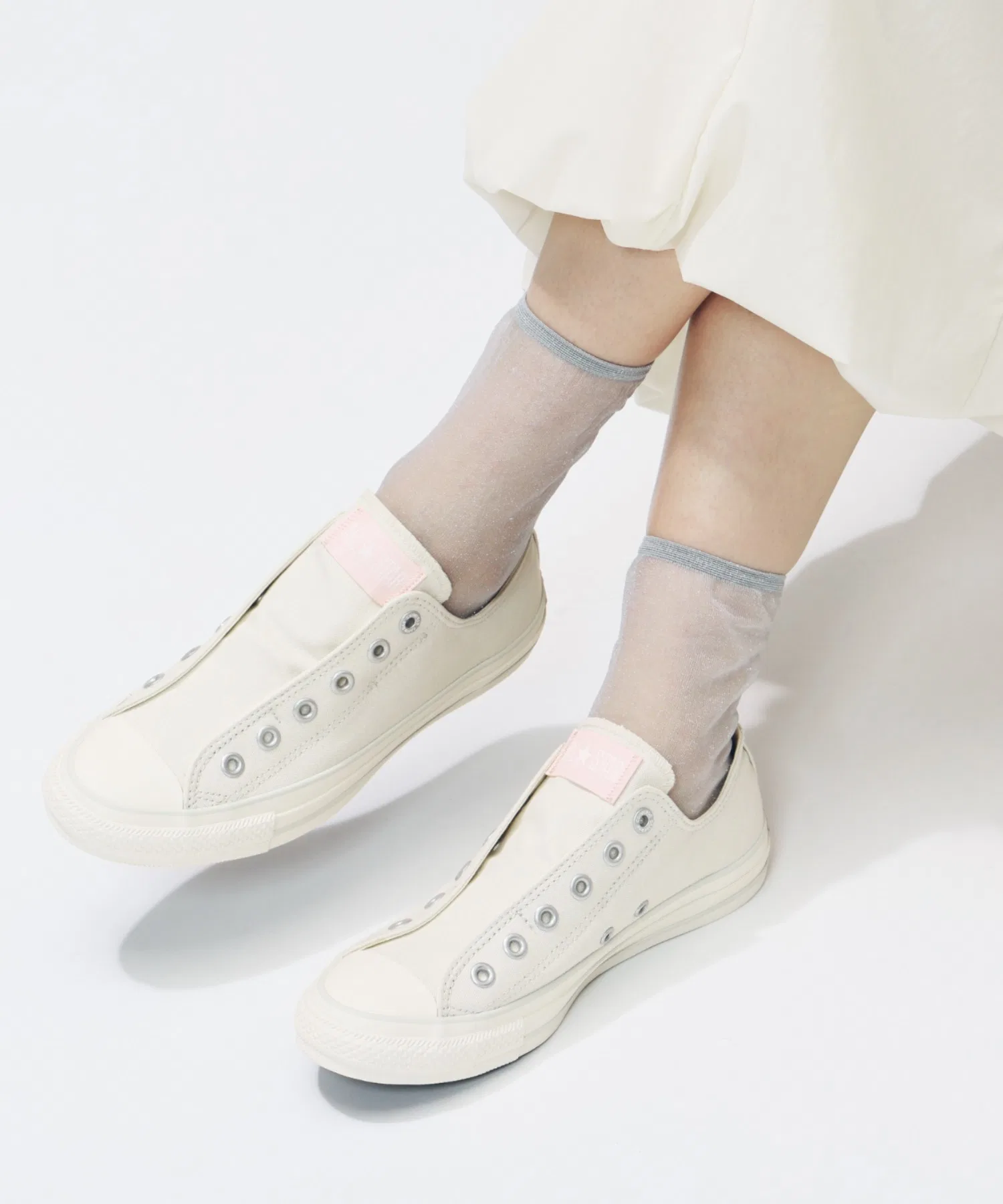 Мужские кеды слипоны Converse All Star Slip FE OX белые