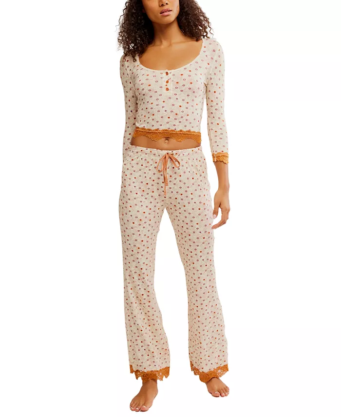 

Женский пижамный комплект Stolen Dance Classic Fit Free People, слоновая кость/кремовый