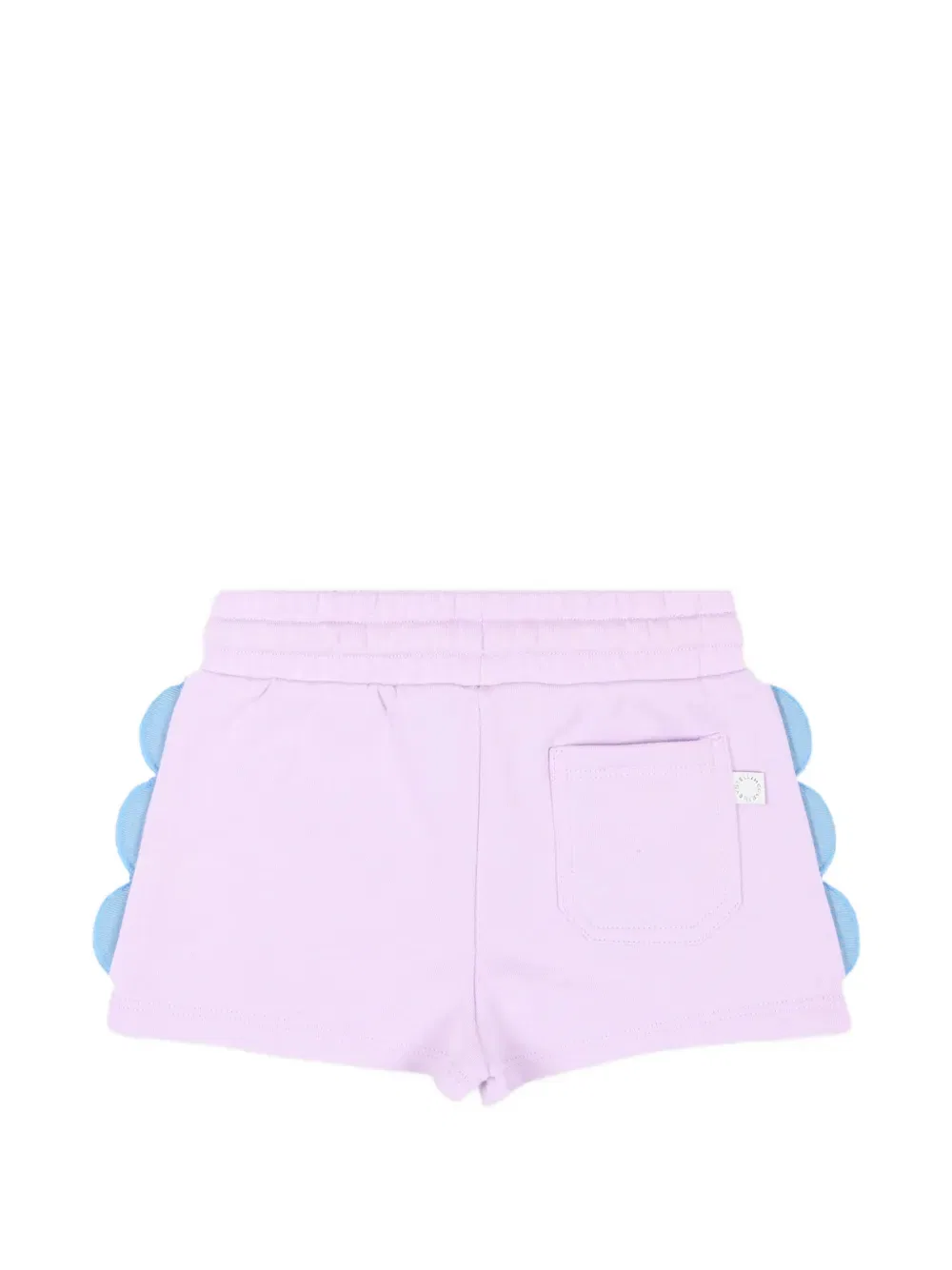 Спортивные шорты с волнистым краем Stella Mccartney Kids, фиолетовый — фото 2