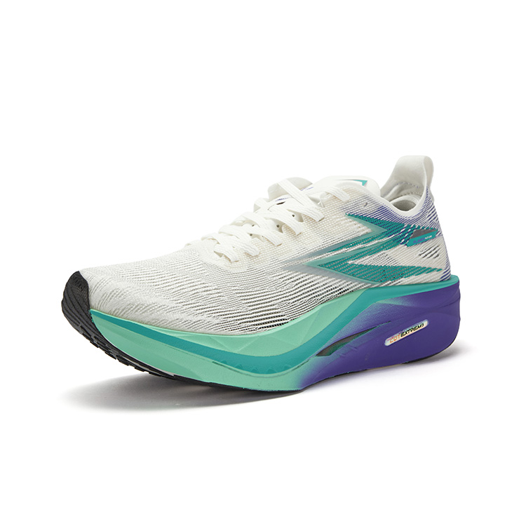 Flame 5 Future Cushioning Slip Resistant Abrasion Resistant Breathable Low top Carbon Plate Running Shoes Unisex 361°, fluorescent ai фиолетовый — фото 3