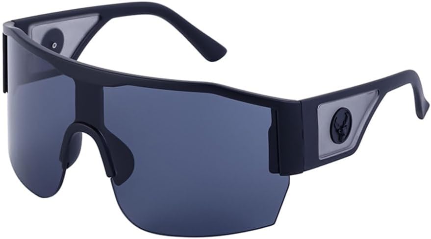 

Большие солнцезащитные очки для женщин в стиле панк, щит для мужчин, модные цельные солнцезащитные очки для мужчин в стиле ретро с большой оправой generic, Matte Black