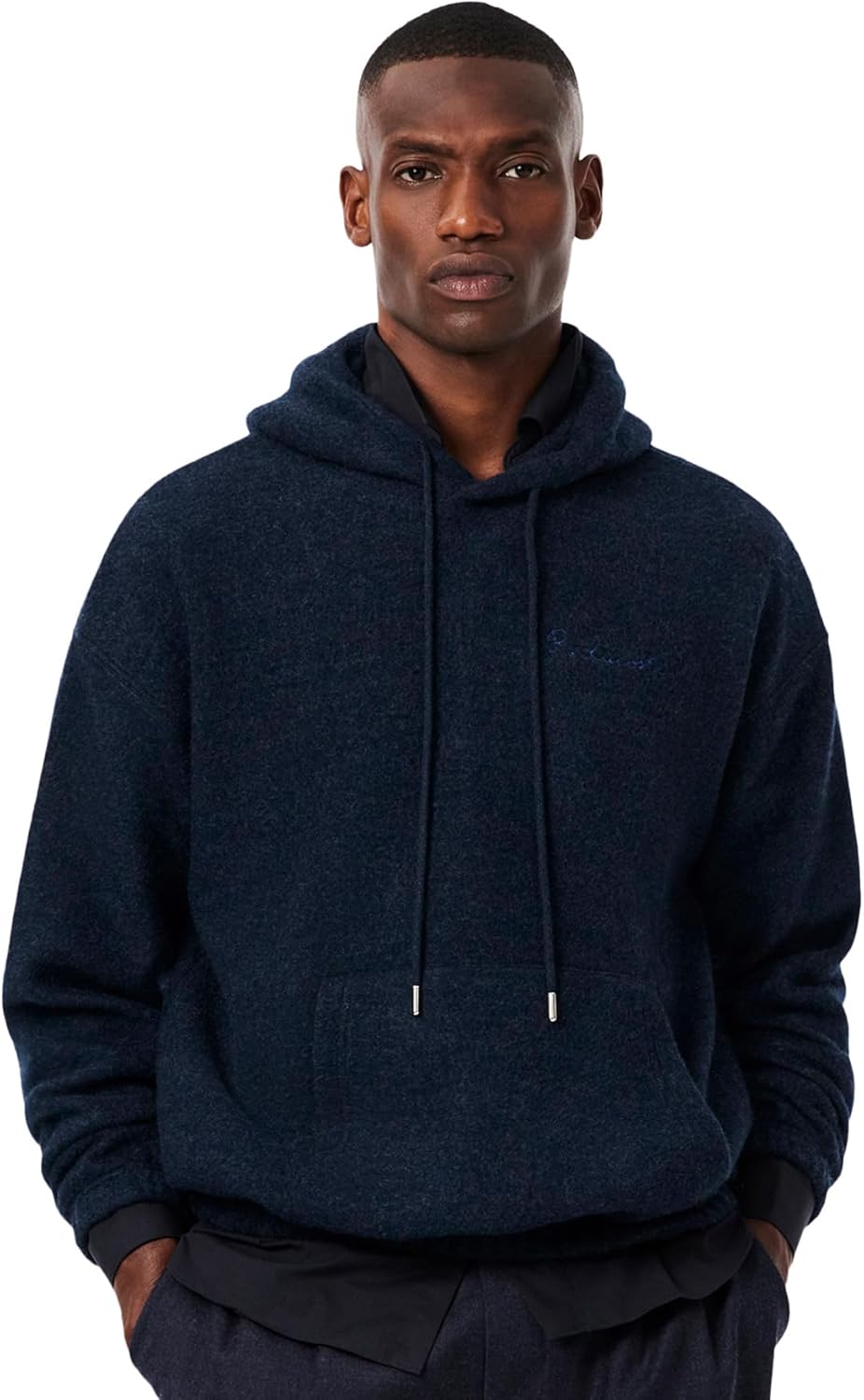 

Мужская толстовка Lacoste Double Face свободного кроя (официальная), темно-синий