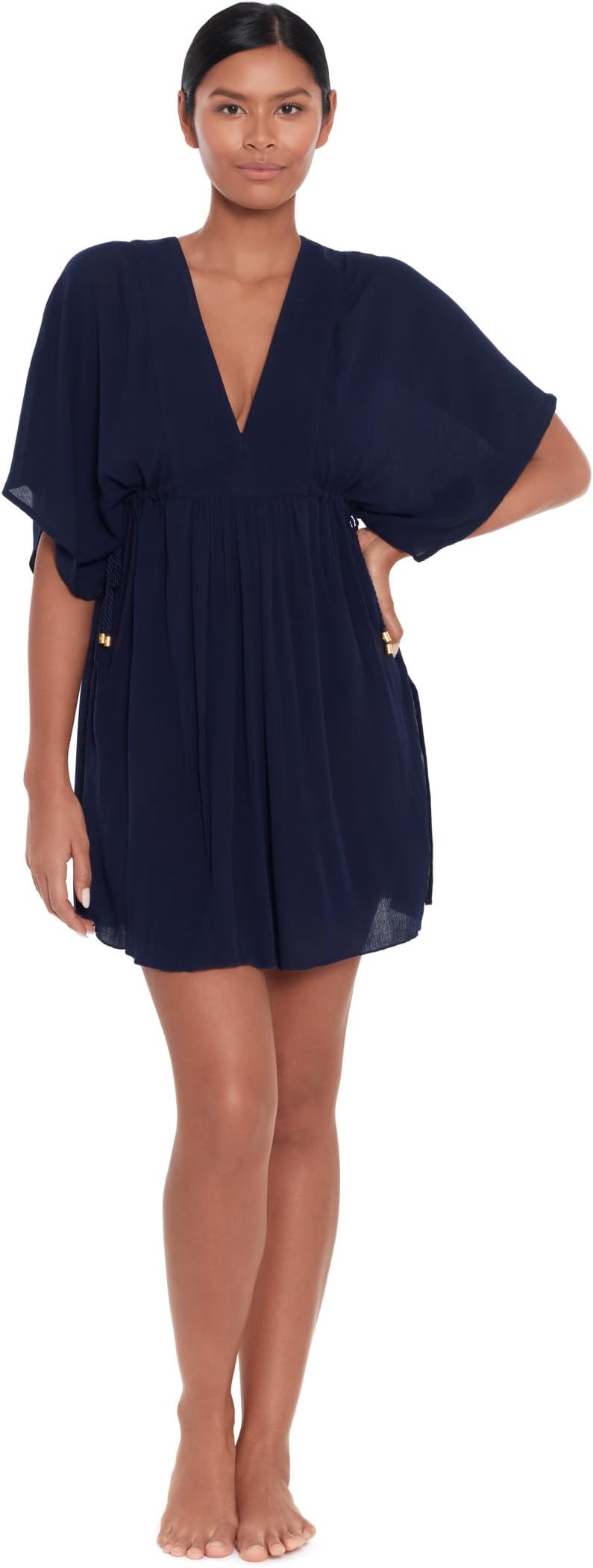 

Женская туника из жатого вискозного полотна Lauren Ralph Lauren, Blue