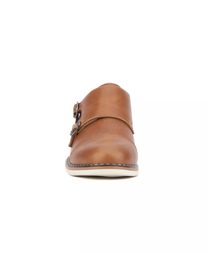 Маленькие мальчики Юношеские туфли Michael Dress Casual Monk Strap XRAY, коричневый — фото 4