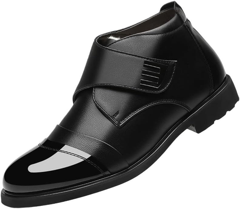 

Высокие повседневные зимние ботинки с толстой подошвой, противоскользящие, теплые и утепленные. Зимние мужские хлопковые ботинки. Подходят для любых случаев Fmshi, черный