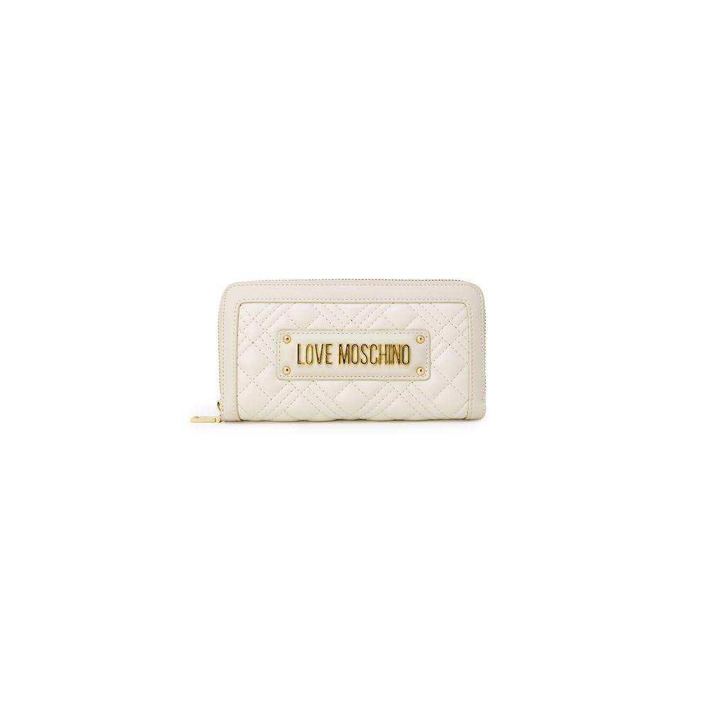 

Бежевый полиэтиленовый кошелек LOVE MOSCHINO