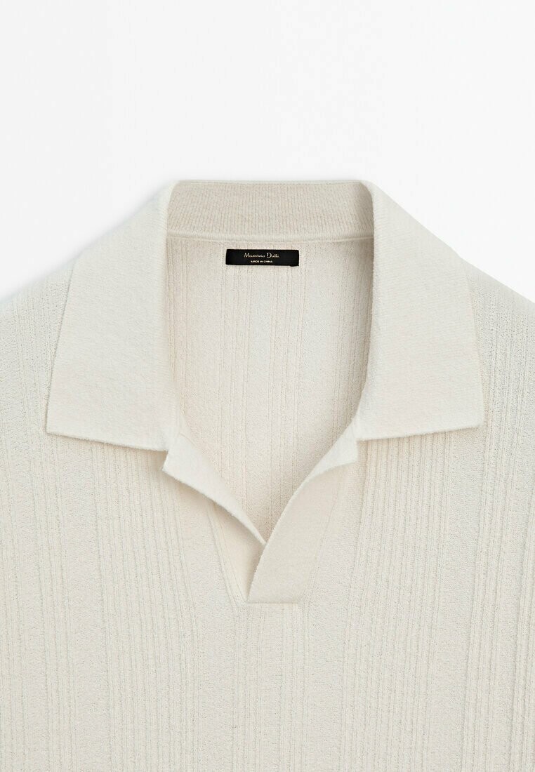 

Рубашка поло SHORT SLEEVE Massimo Dutti, бежевый