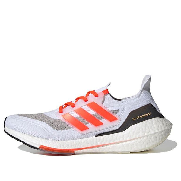 

Кроссовки ultraboost 21 'white solar red' Adidas, белый