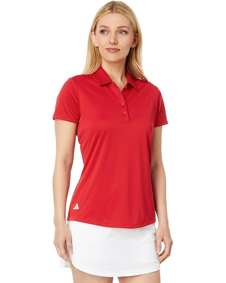 Поло adidas Performance Solid Golf Polo Shirt, цвет Collegiate Red
