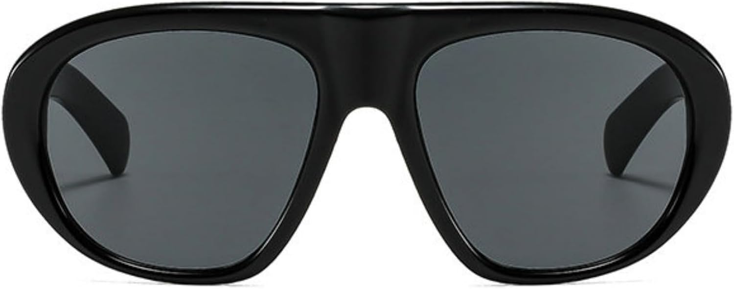 

Willochra Модные солнцезащитные очки-пилот большого размера для женщин и мужчин, ретро, ​​массивные, в стиле 70-х, с градиентным переходом цвета, защита от УФ-излучения UV400, овальные солнцезащитные очки для улицы, C1