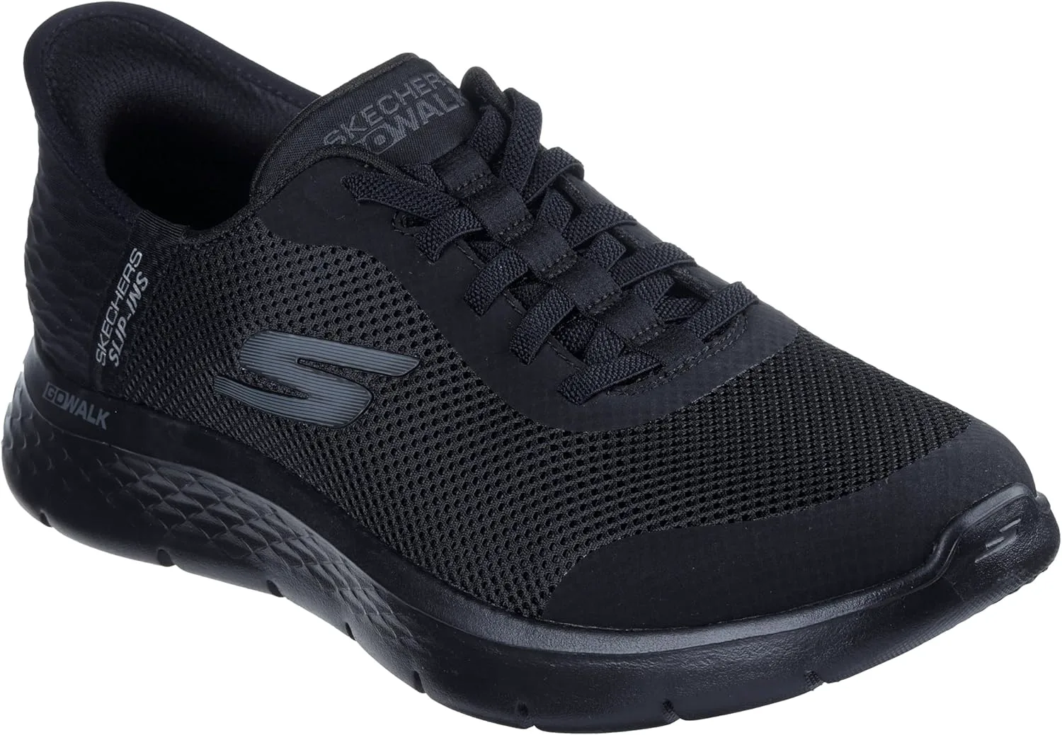 

Мужские кроссовки Skechers Go Walk Flex без застежек для ходьбы, черный