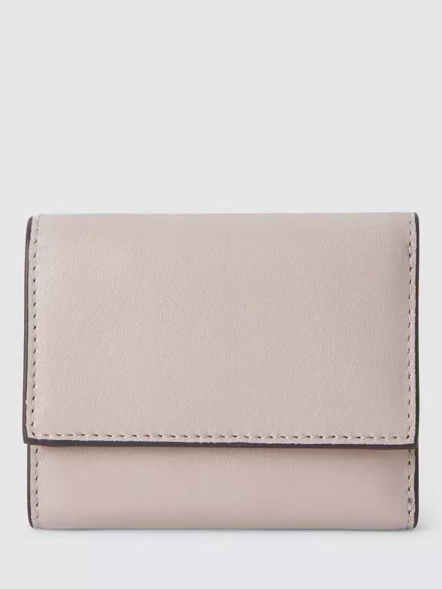 

Портмоне John Lewis Trifold Leather, цвет porpoise