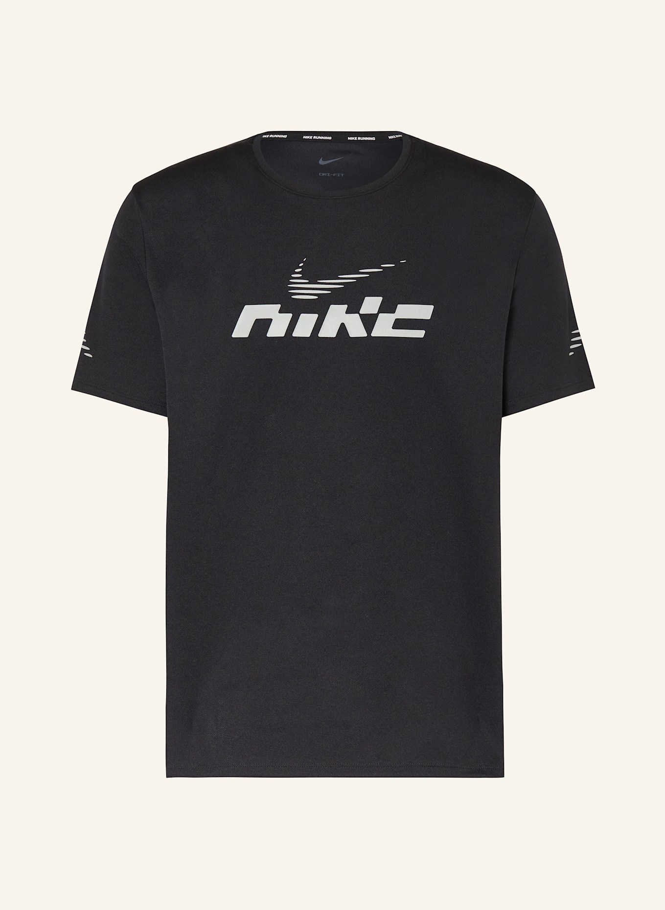 

Футболка для бега Miler Flash SS Nike, черный