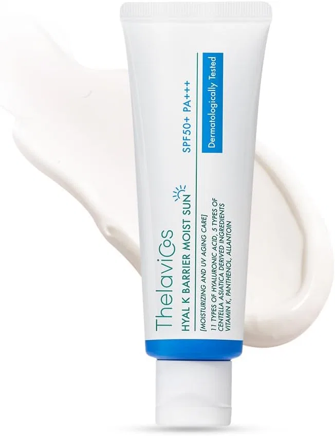 Солнцезащитный крем для лица SPF50+ PA+++ ThelaviCos, 50 мл, белый