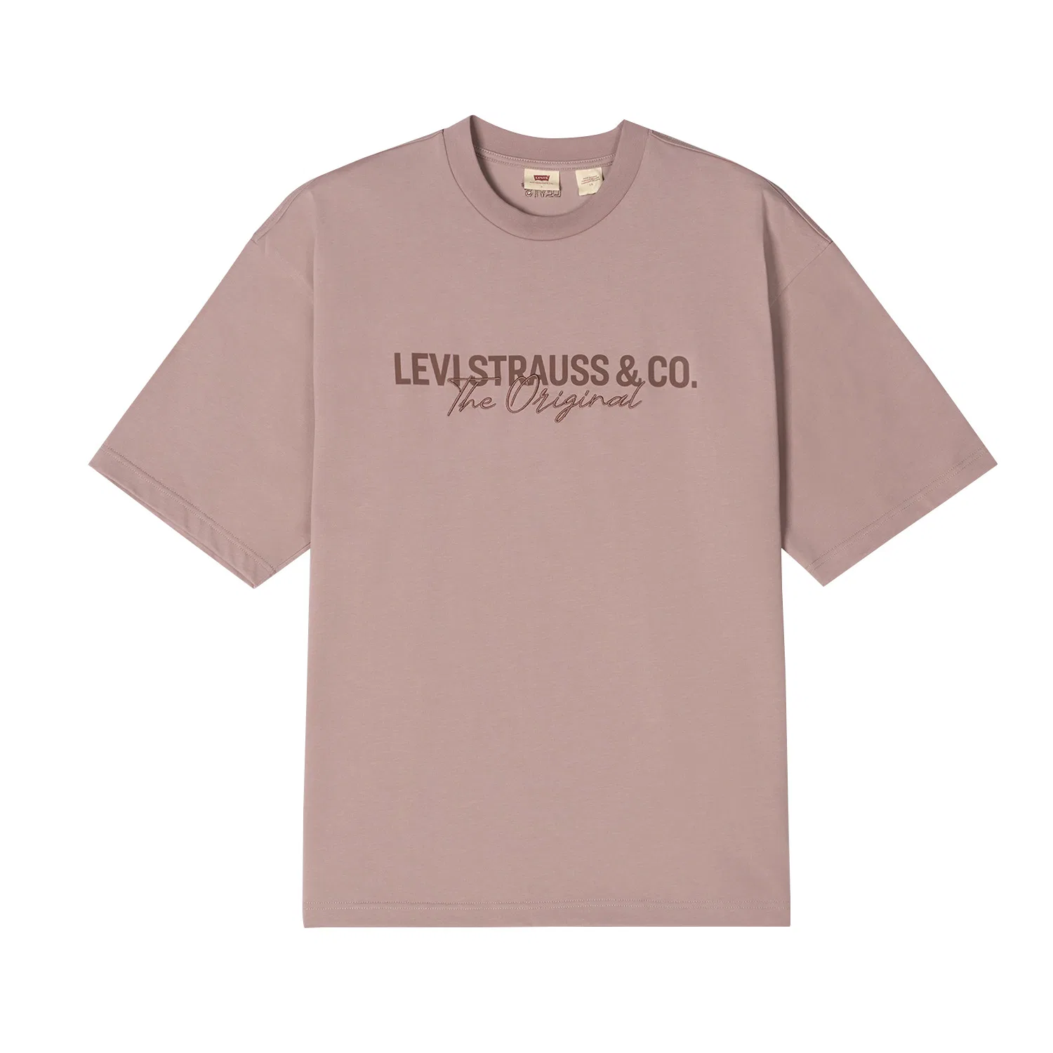 Футболка унисекс Pink с круглым вырезом, тонкая Levis