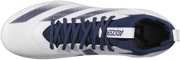 Мужские футбольные бутсы Adidas Adizero Impact+ Premier, белый/синий — фото 4