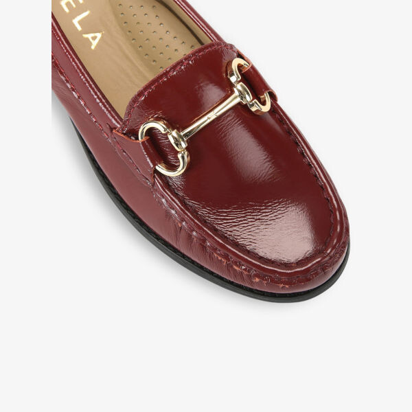 Туфли-Лоферы из лакированной кожи с отделкой Click Snaffle Carvela Comfort, красный — фото 3