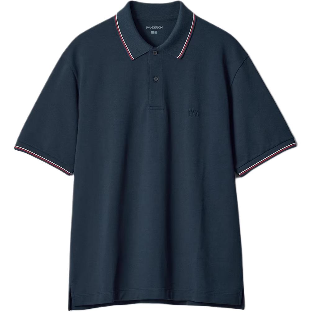 

UNIQLO X JW Anderson SS25 Polo Shirt Unisex Marine Blue