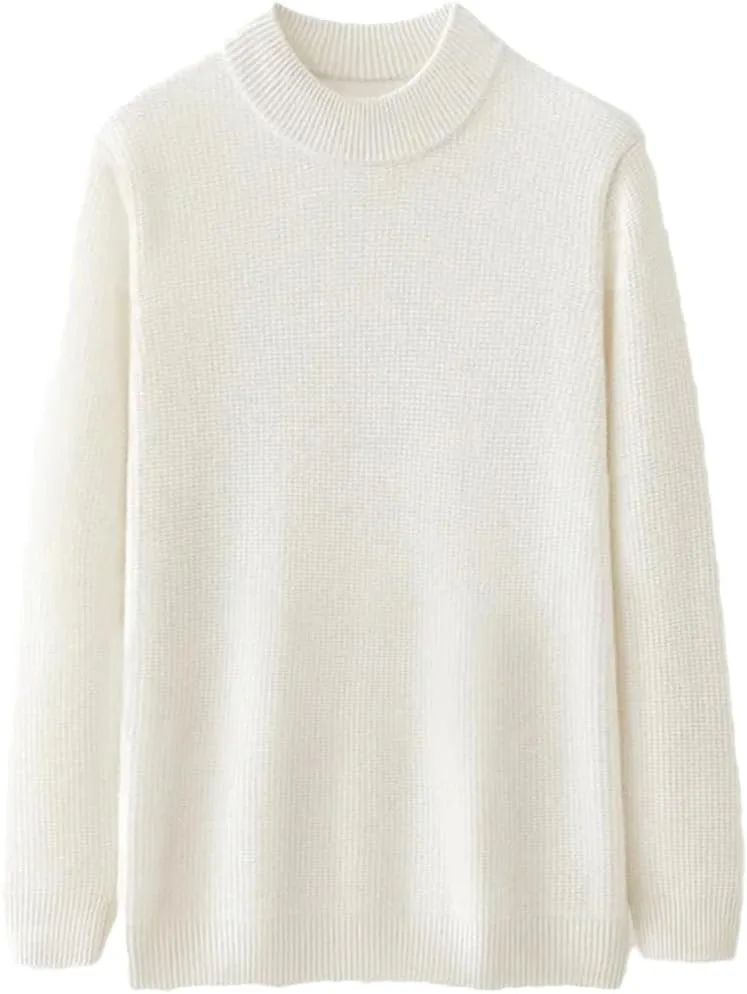 

Мужской полуводолазный свитер из кашемира, утепленный, для осени и зимы