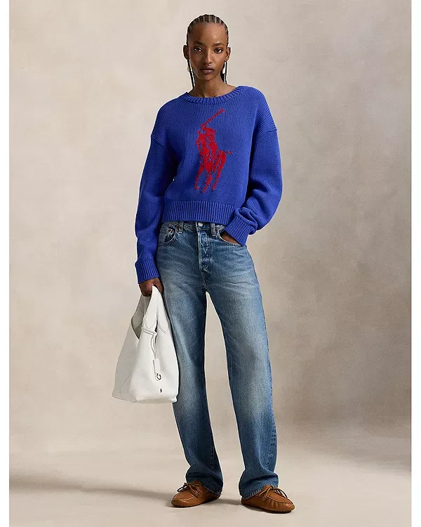 Свитер с круглым вырезом Ralph Lauren, Blue — фото 2