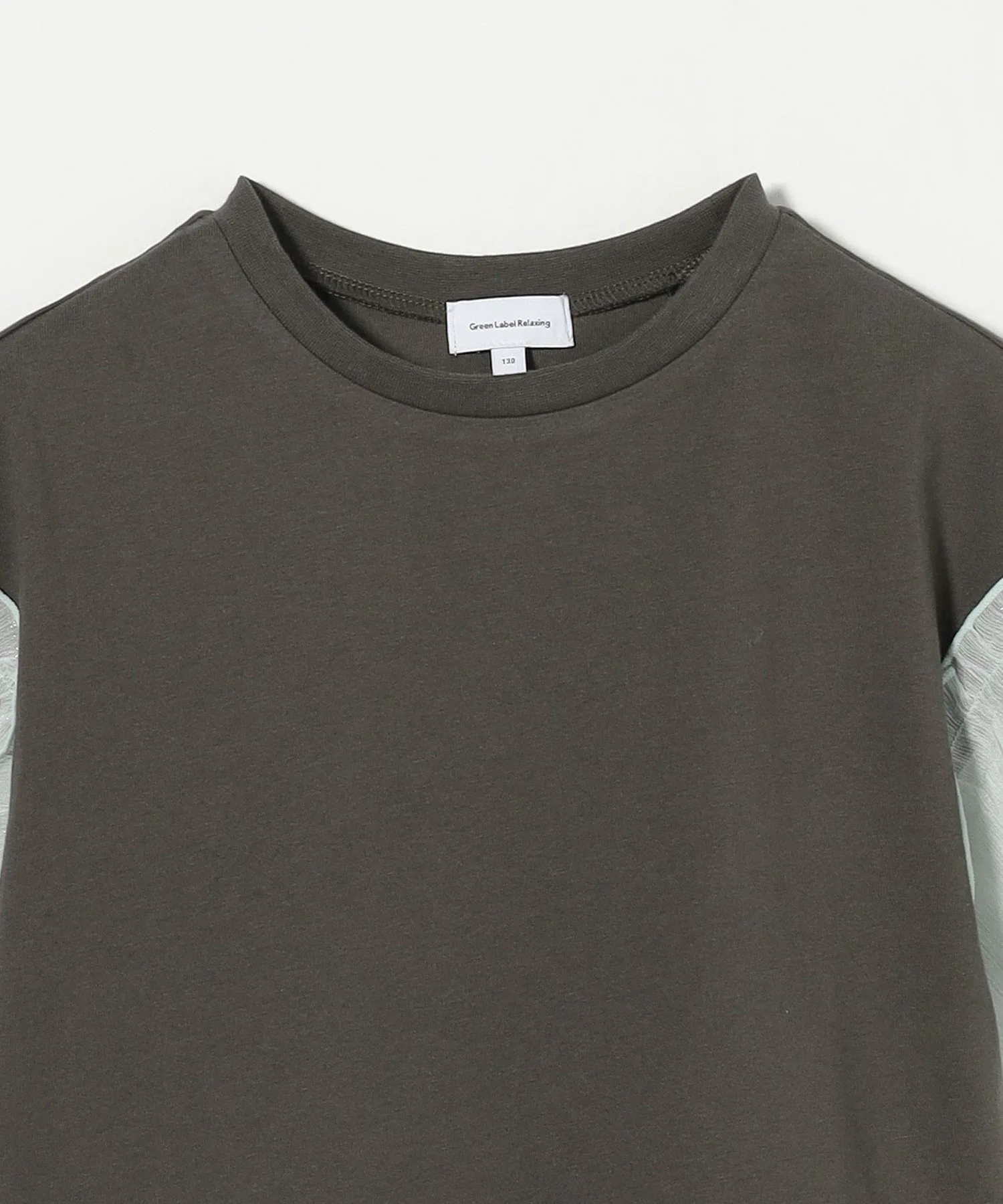 Футболка с рукавами «Ива» / Детская 100-130 см United Arrows Green Label Relaxing, DK.GRAY — фото 3