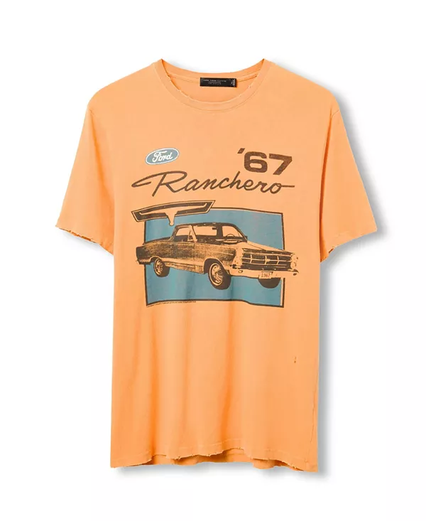 

Футболка унисекс ford ranchero '67 в винтажном стиле Junk Food Clothing, оранжевый