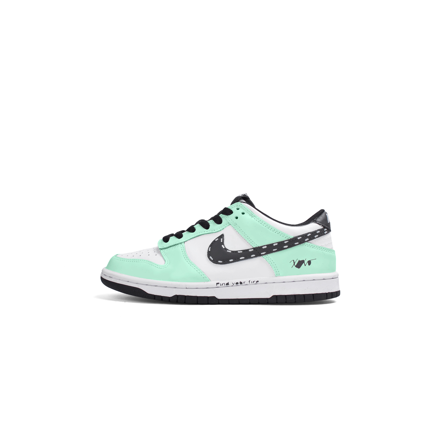 

Непромокаемые легкие нескользящие кроссовки low top для подростков cyan Nike, Cyan