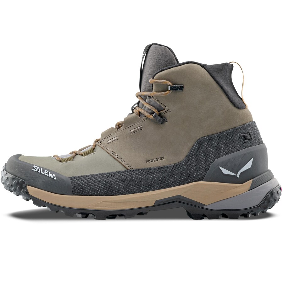 

Ботинки SALEWA Puez Leather Mid PTX, коричневый
