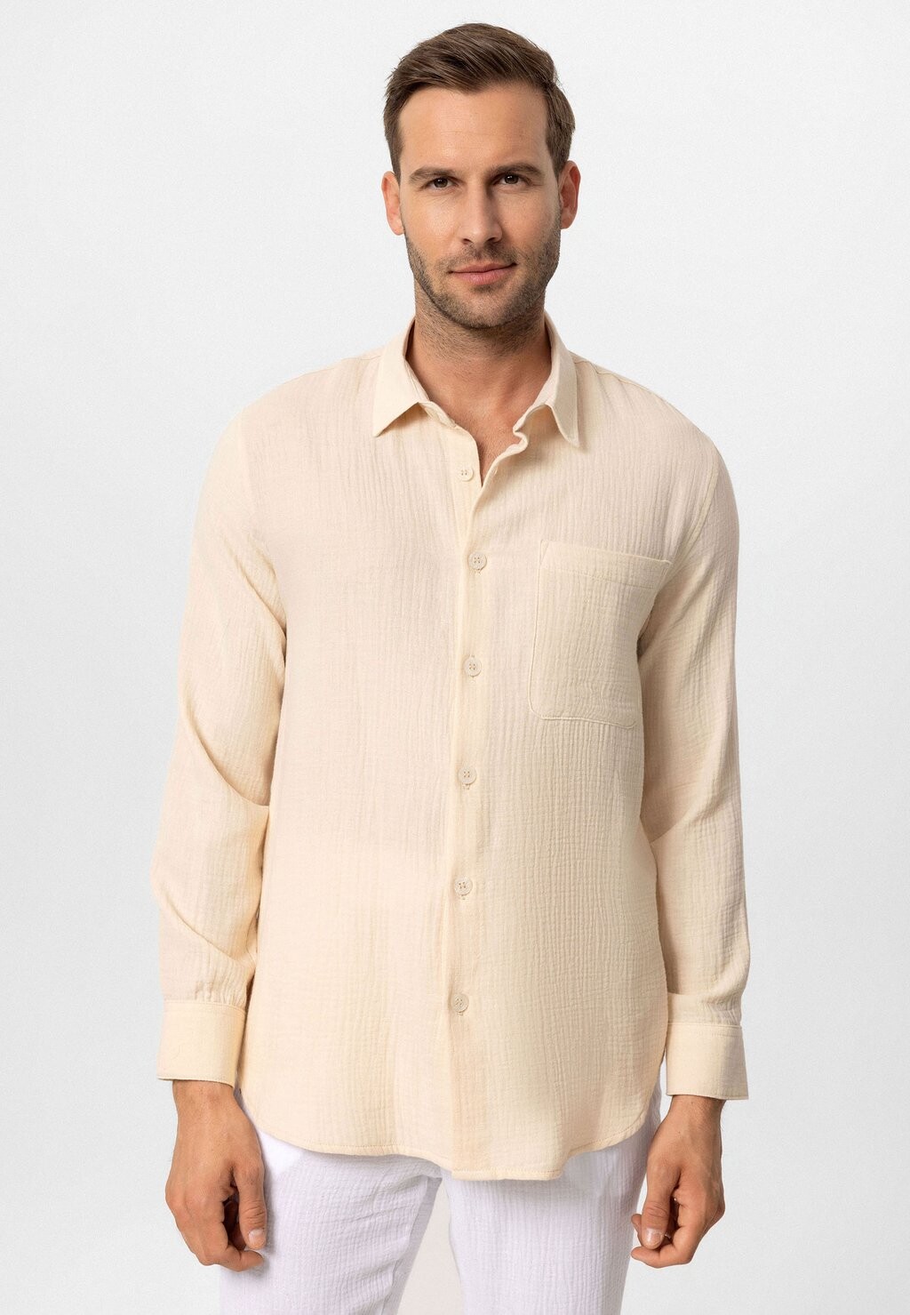 

Рубашка ILARIO LONG SLEEVE Antioch, бежевый