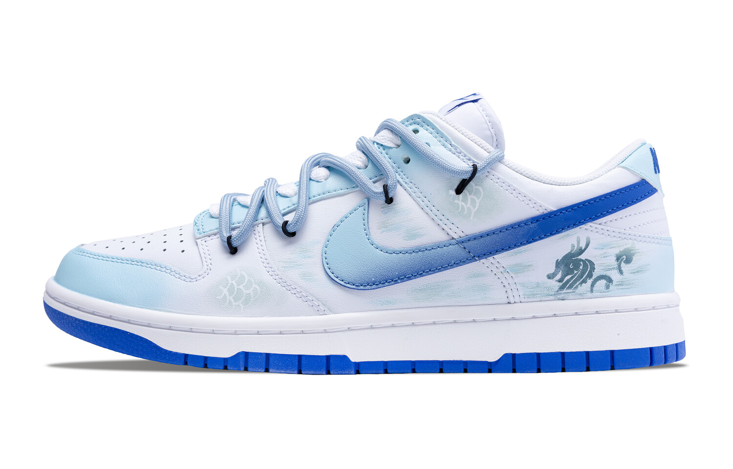 

Кроссовки Nike Dunk Skateboard Shoes Men Low-Top White, голубой, Синий, Кроссовки Nike Dunk Skateboard Shoes Men Low-Top White, голубой