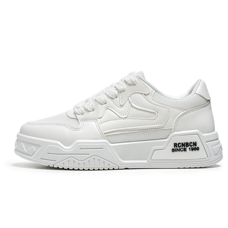 

Мужские повседневные низкие туфли с амортизацией, износостойкие, дышащие, легкие, увеличивающие рост Boogie Bear, White