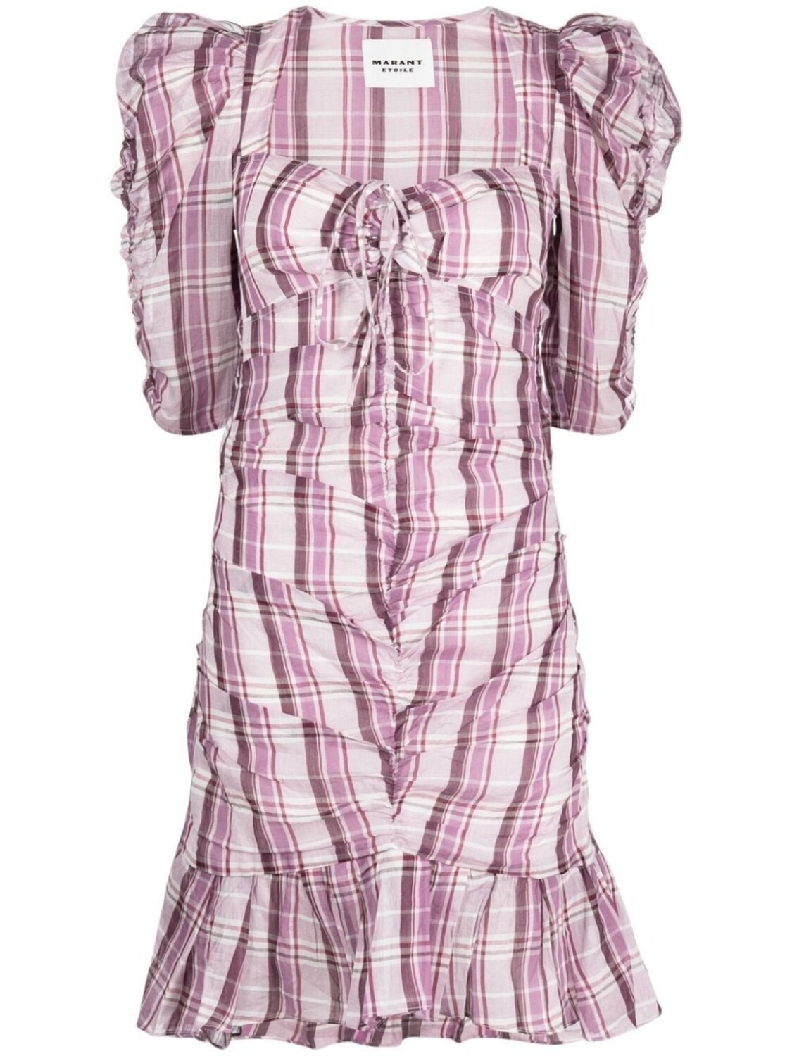 

Marant Étoile платье в клетку, розовый