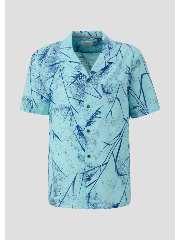 

s.Oliver Рубашка цвета 60A3_океанской зелени