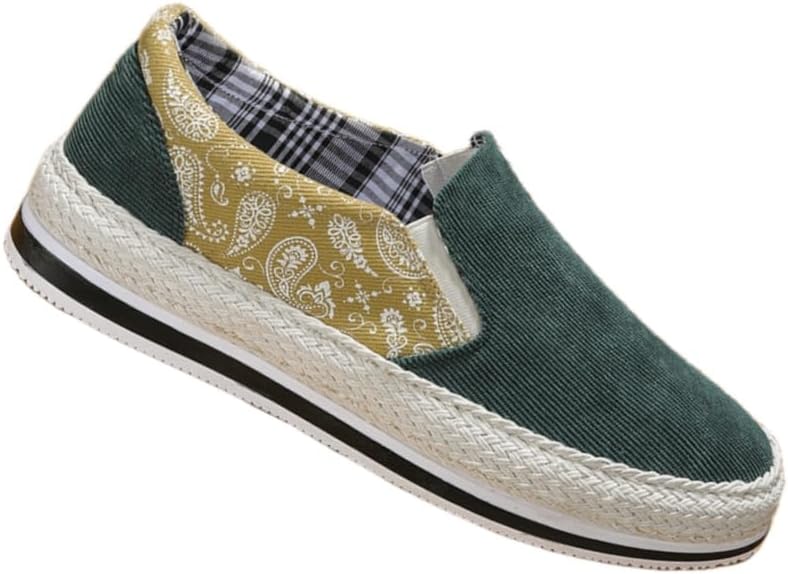 

Мужские повседневные кеды из холщовой ткани - цельный стиль, дышащие и удобные, подходят как для спорта, так и для повседневной носки, поездок на работу, активного отдыха и ежедневного использования Fmshi, зеленый