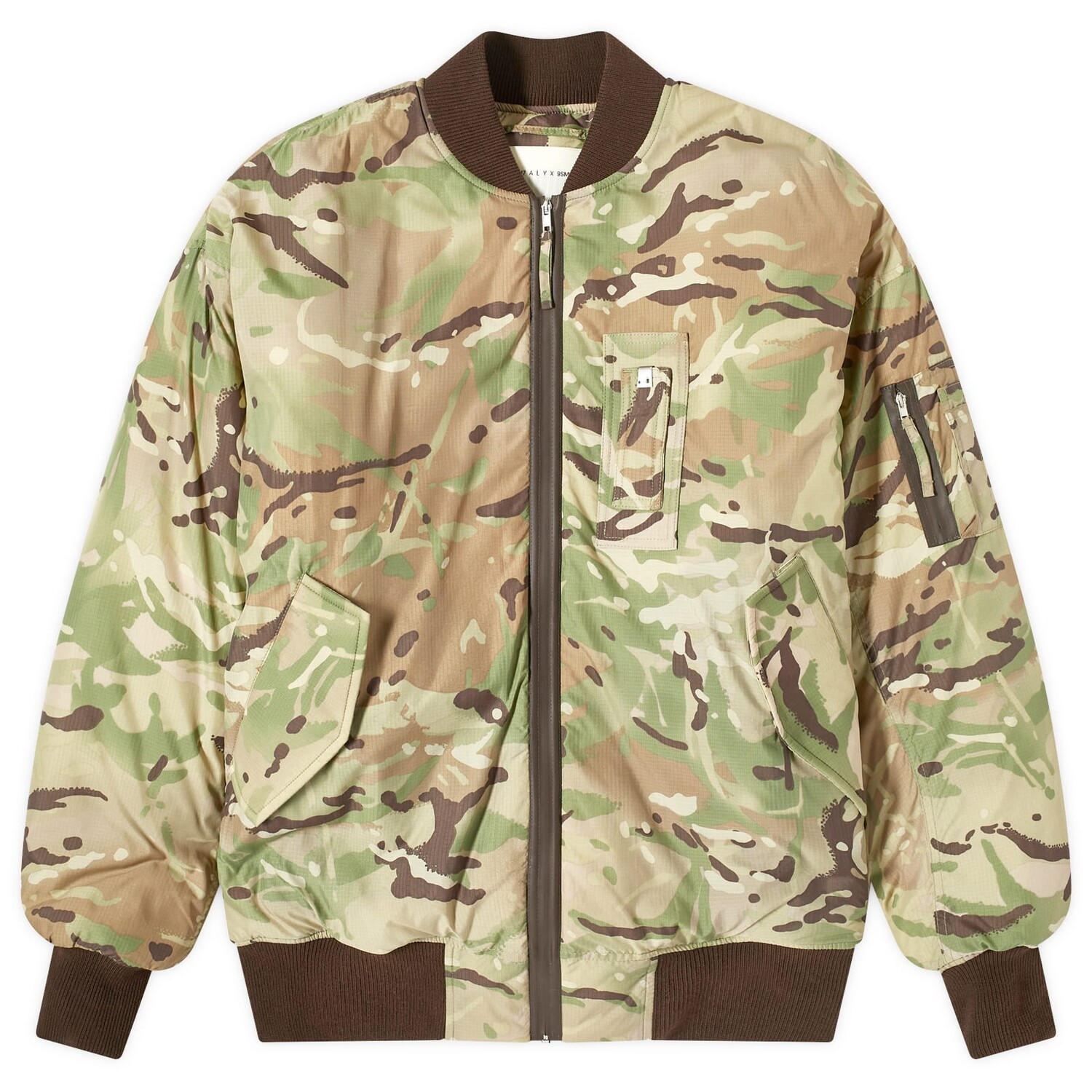 

Куртка бомбер 1017 Alyx 9Sm Oversized Camo Nylon Bomber, цвет Camouflage
