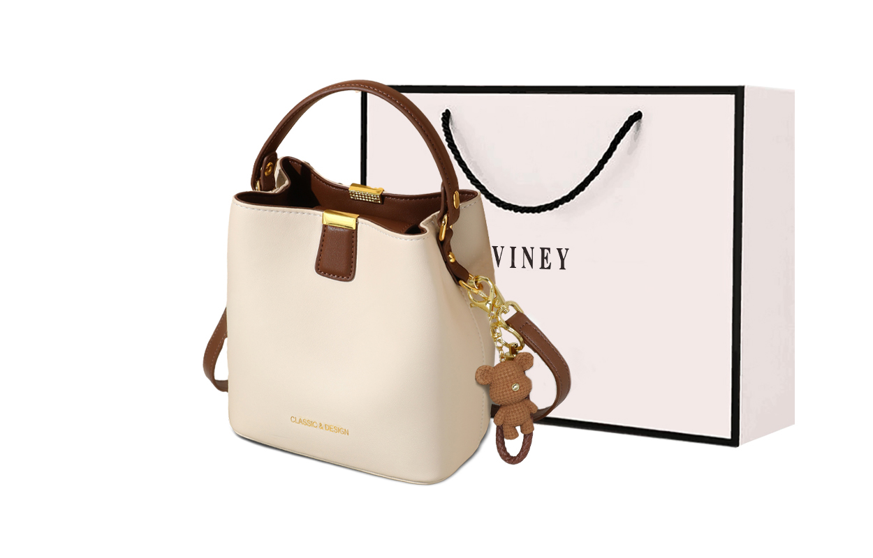 

Сумка-ведро из коровьей кожи, сумка через плечо, кроссбоди Трампетс Вуменс Милкшейк Уайт ВАЙНИ, Элефант Грей