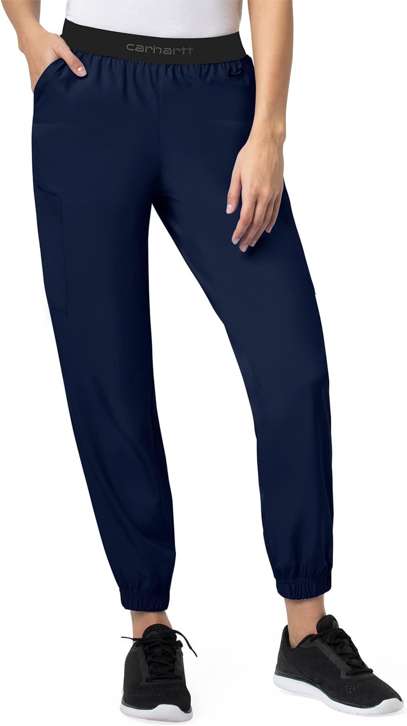 

Женские брюки-джоггеры Carhartt Scrubs C54106 Force Modern Fit из твила, Navy