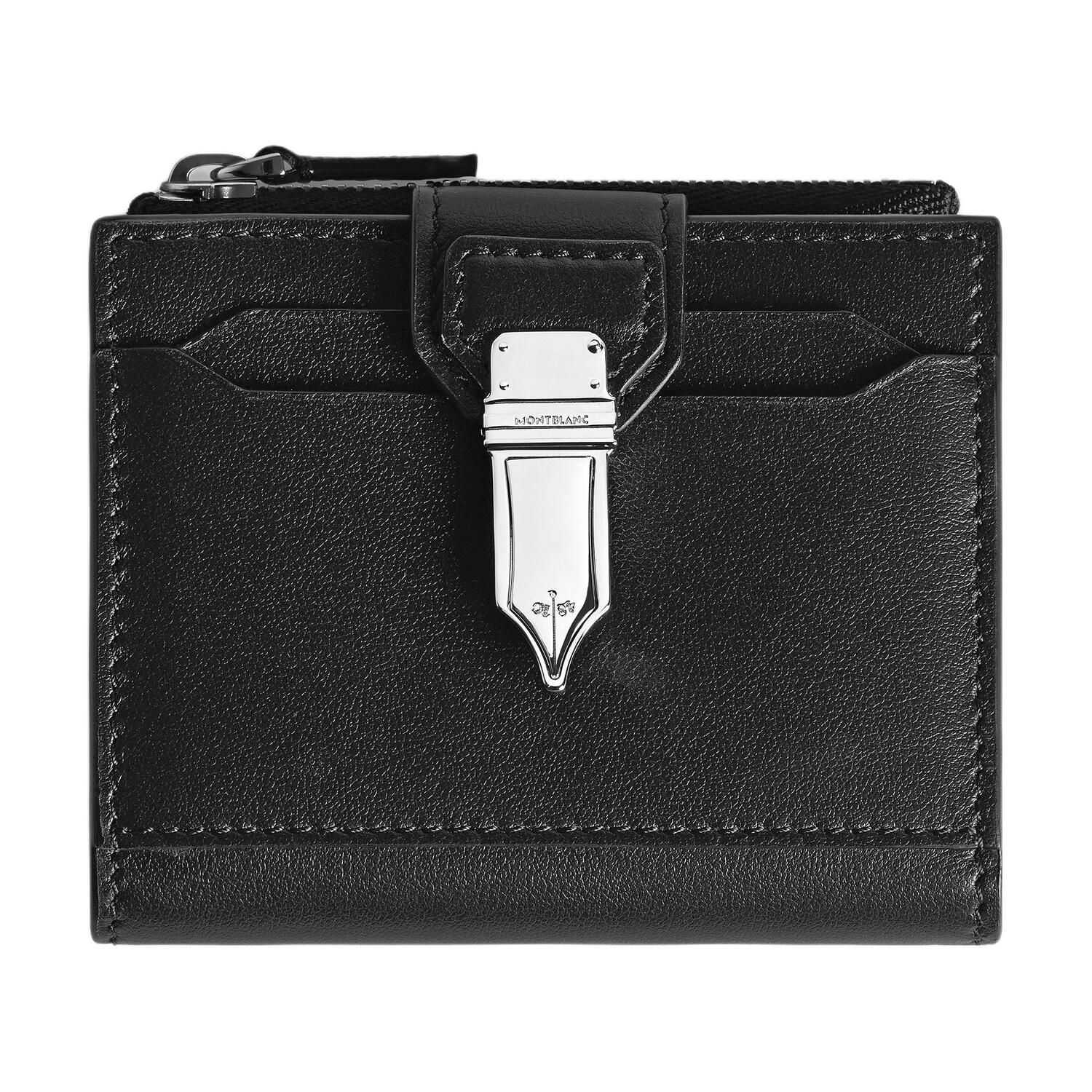 

MONTBLANC Миниатюрный мужской бумажник из мягкой зернёной кожи