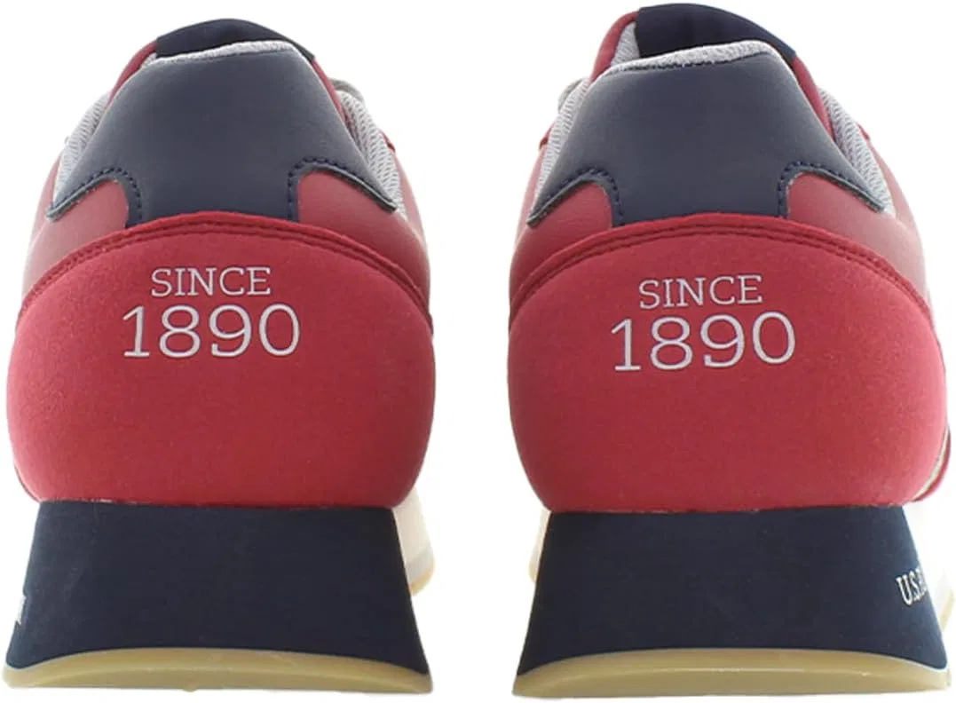 Ассоциация поло США - BALBIL002MDYH1 Мужские синтетические кроссовки U.S. Polo Assn., Red, Navy, Blue, White — фото 4