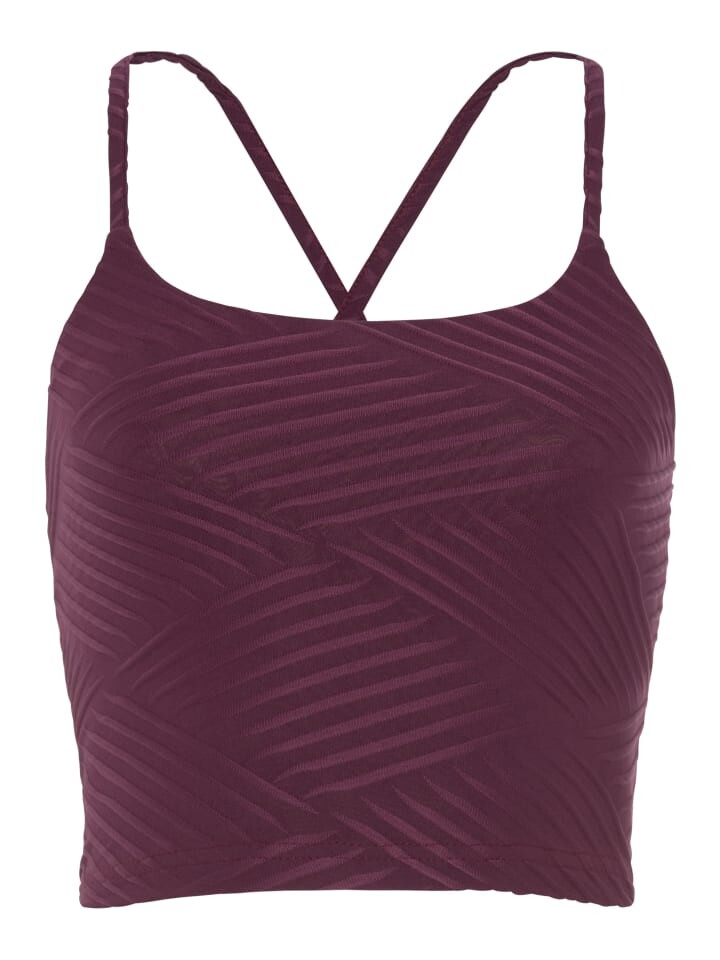 

Топ LASCANA ACTIVE Crop, цвет burgund