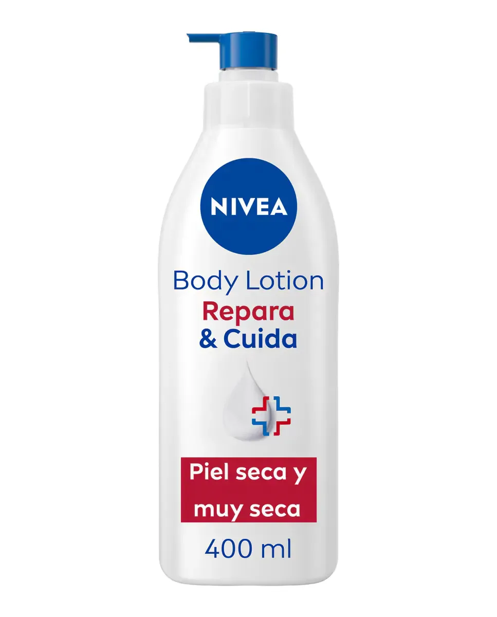 Увлажняющий лосьон для тела с дозатором Body Milk, восстанавливает и заботится, 400 мл Nivea