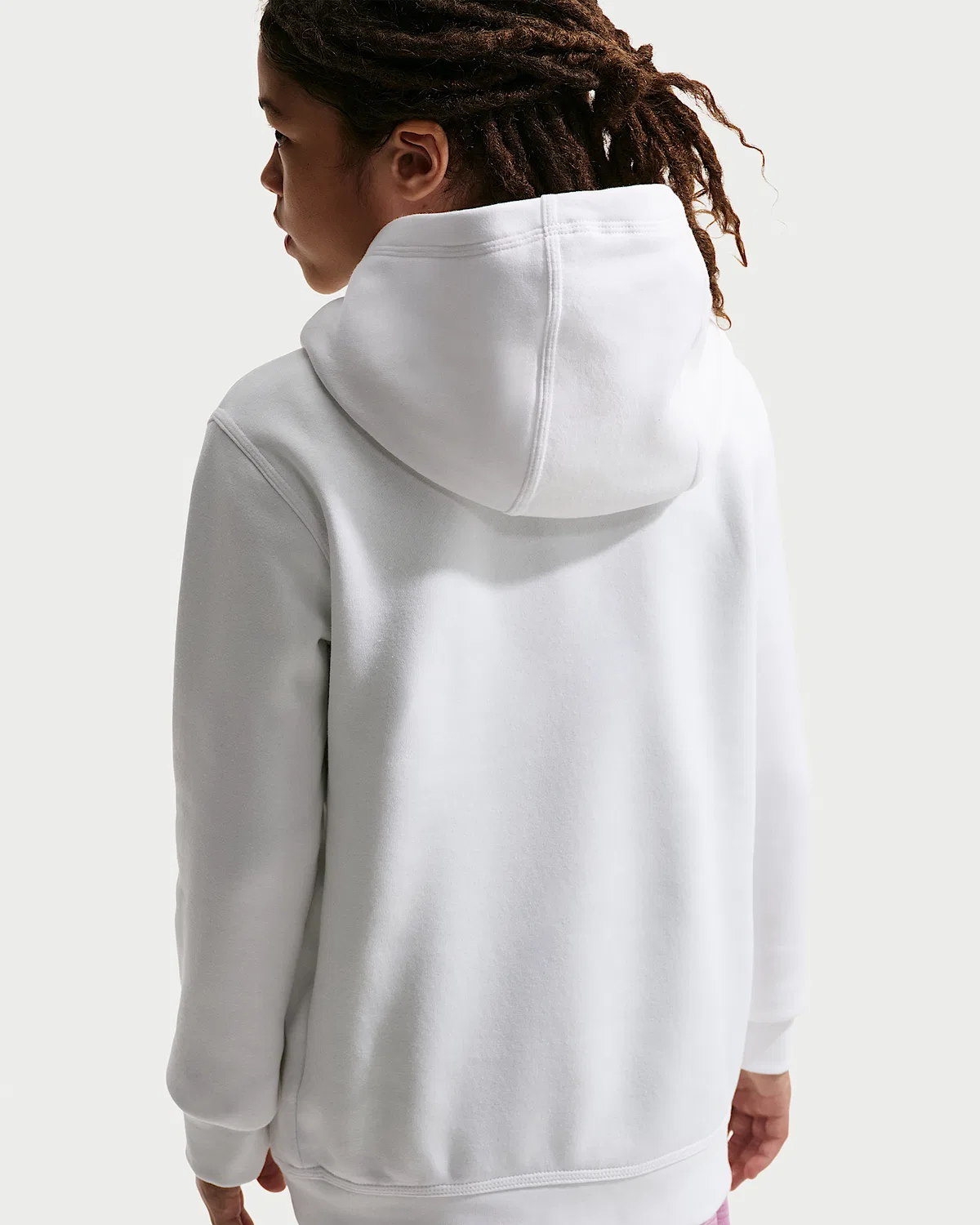 Детская толстовка Nike Volleyball Pullover Hoodie, White/Black/Black — фото 2
