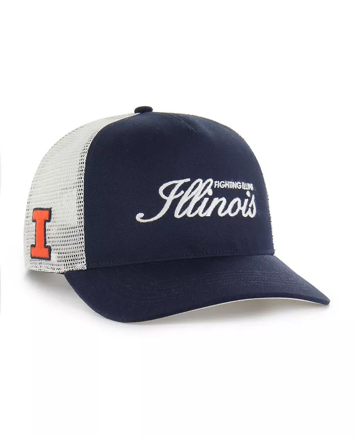 

Мужская темно-синяя кепка Trucker Hitch с регулируемой шириной Illinois Fighting Illini Contemporary Basics Foundation '47 Brand