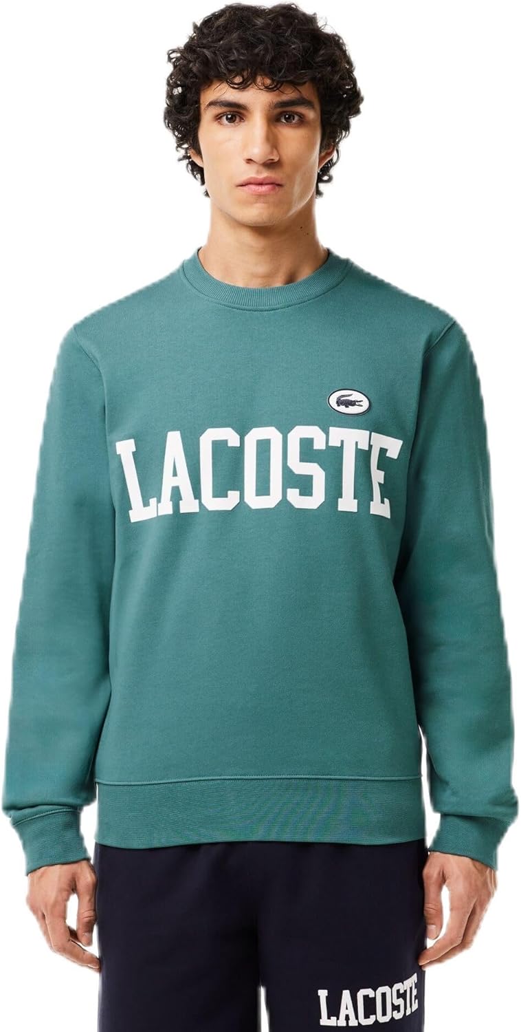 

Мужская толстовка Lacoste с круглым вырезом и флокированным логотипом колледжа SH7420-99, изумрудный, Зеленый, Мужская толстовка Lacoste с круглым вырезом и флокированным логотипом колледжа SH7420-99, изумрудный