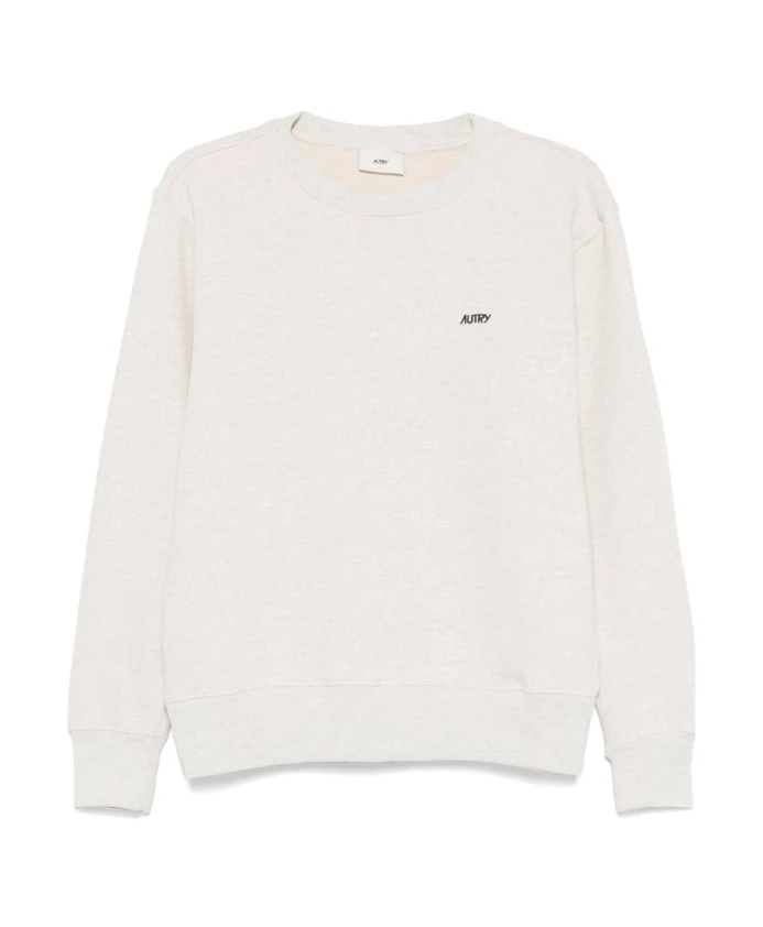 

Свитер с вышитым логотипом и круглым вырезом. Autry, бежевый