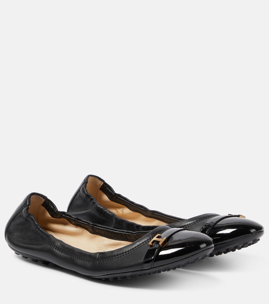 Кожаные балетки bubble Tod'S, черный