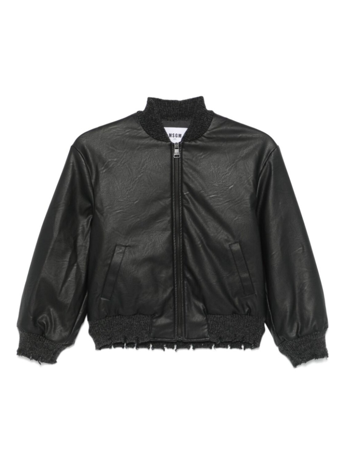 

Куртка из искусственной кожи MSGM Kids, черный