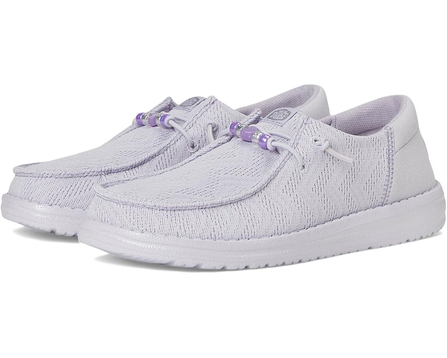 

Детские лоферы Wendy Funk Shoelry (Little Kid/Big Kid) Hey Dude Kids, Thistle Purple