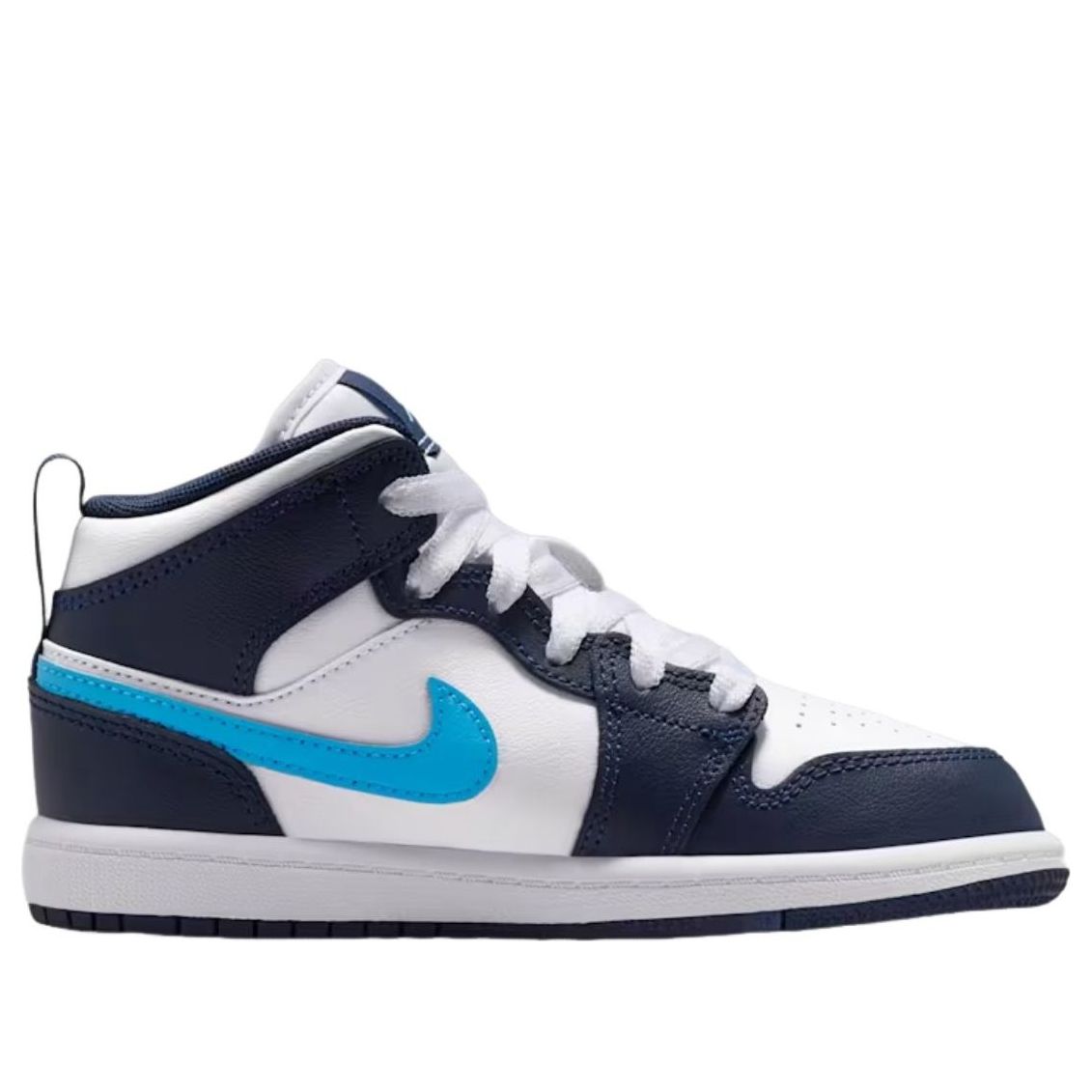 (PS) Air Jordan 1 Mid 'Obsidian Dark Powder Blue' — фото 2